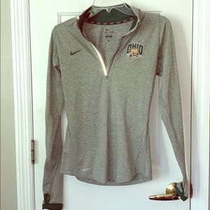 Gray Ohio University pullover